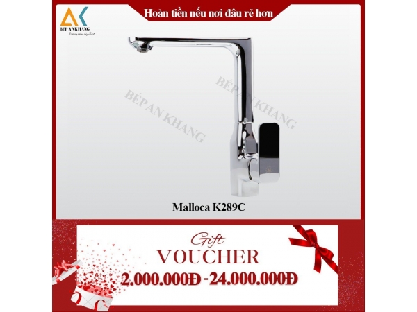 Vòi Rửa Chén 2 Nguồn Nóng Lạnh Malloca K298C - Mạ Chrome 